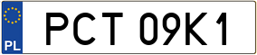 Trailer License Plate